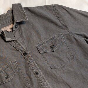 Banana Republic Women's Gray Denim Button Up Shirt